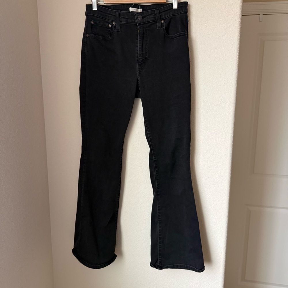 Levi’s 726 Flare Jeans High Stretch Black Size 32